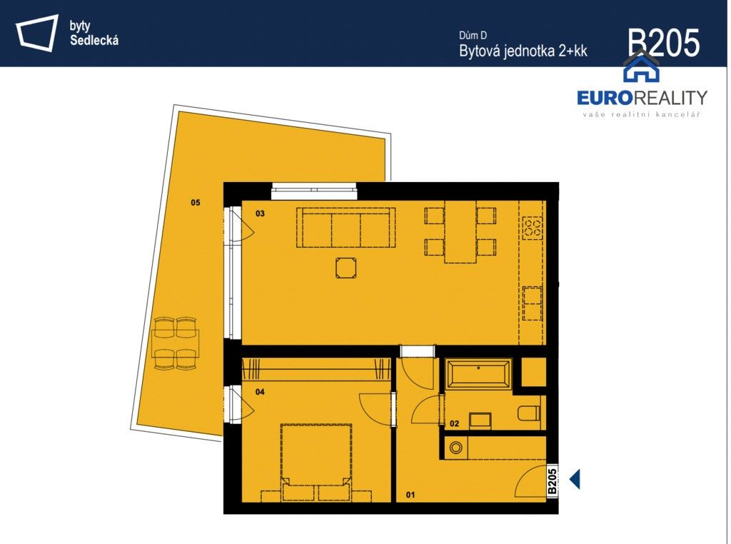 Pronájem byt 2+kk - Sedlecká, Karlovy Vary, 61 m²