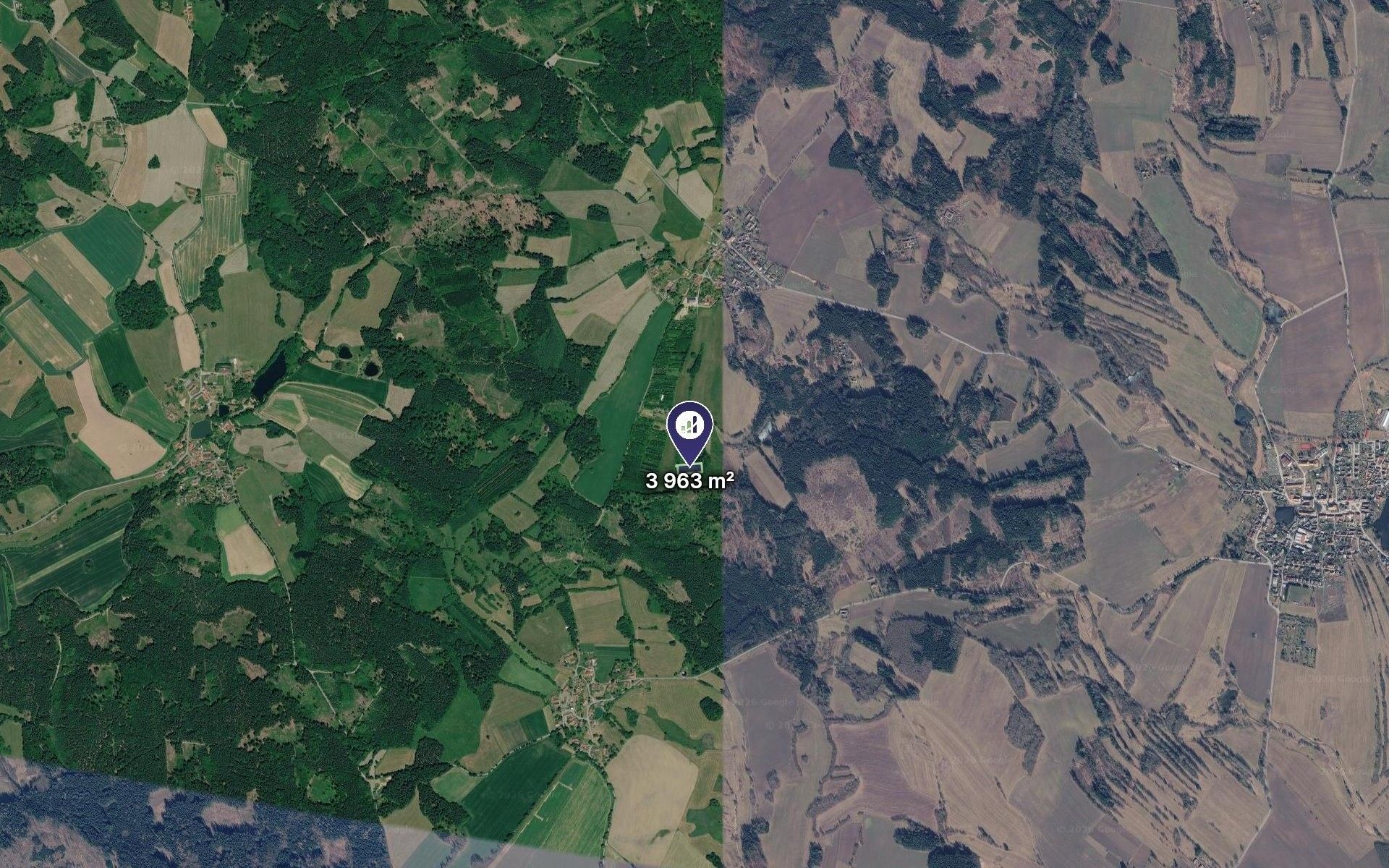 Prodej louka - Nový Rychnov, 3 963 m² - 2