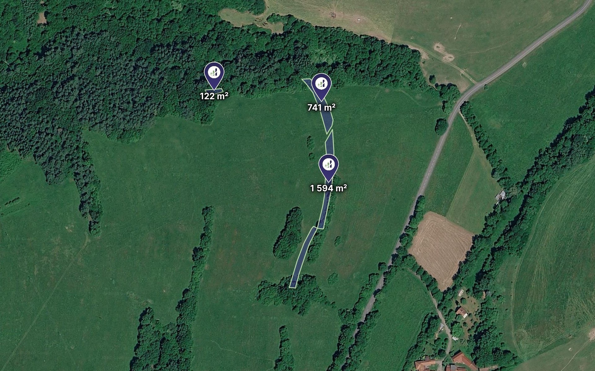 Prodej louka - Vysoké Pole, 4 425 m² - 2