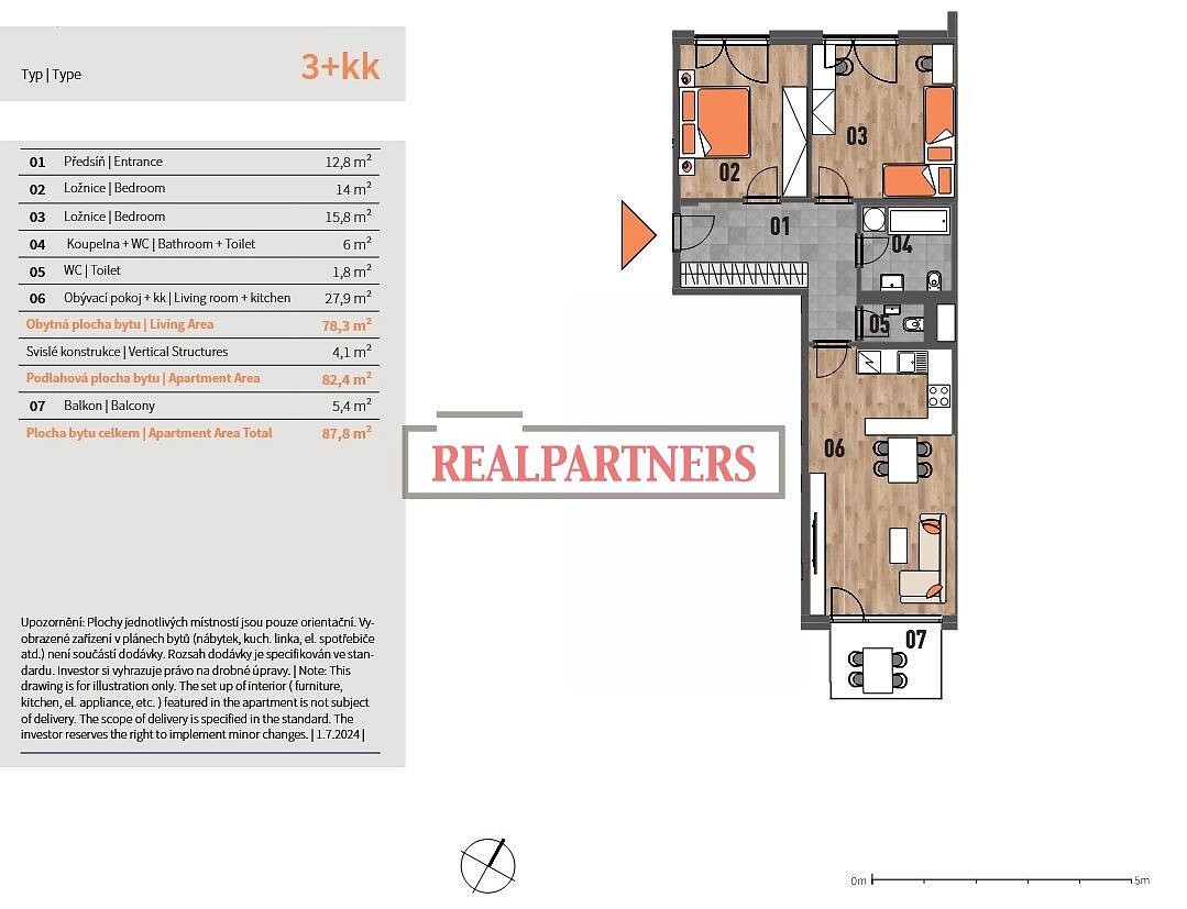 3+kk, Žilinská, Praha 4 - Záběhlice, 88 m² - 2