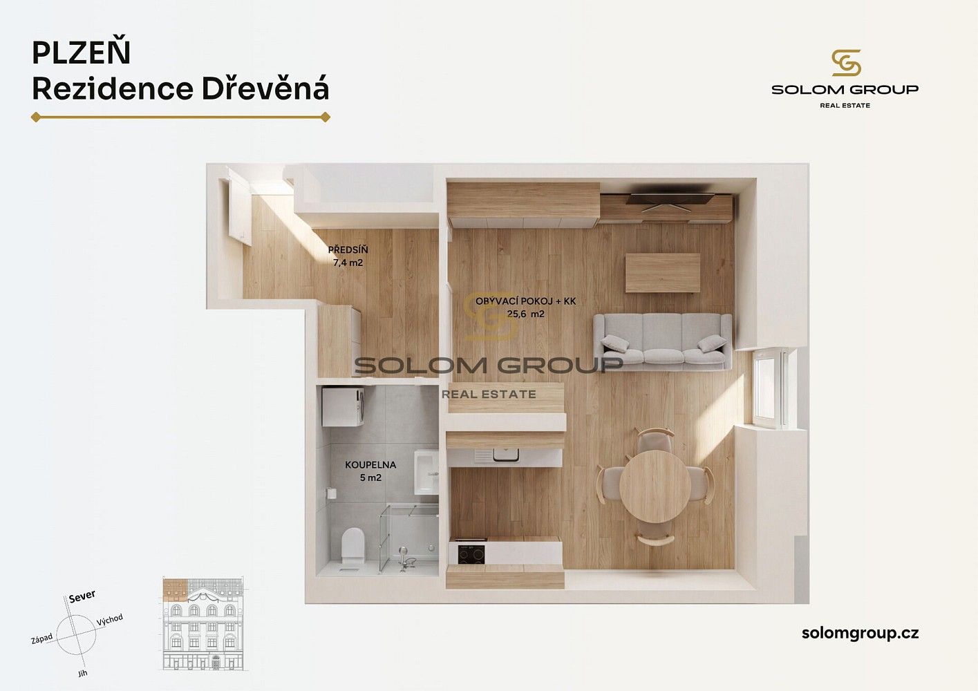 Byt 1+kk · 39 m² · Plzeň - Vnitřní Město, okres Plzeň-město, Plzeňský kraj - 4