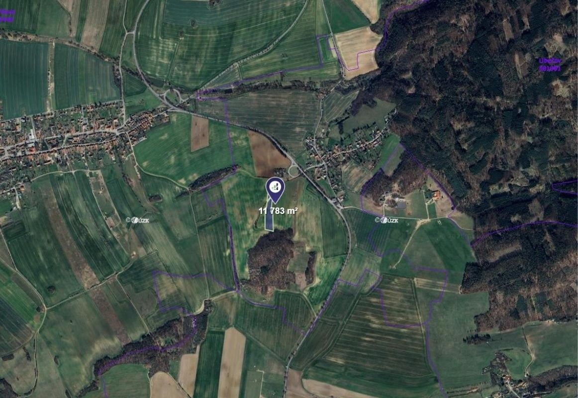 Zemědělské pozemky, Chyňava, 11 783 m² - 2