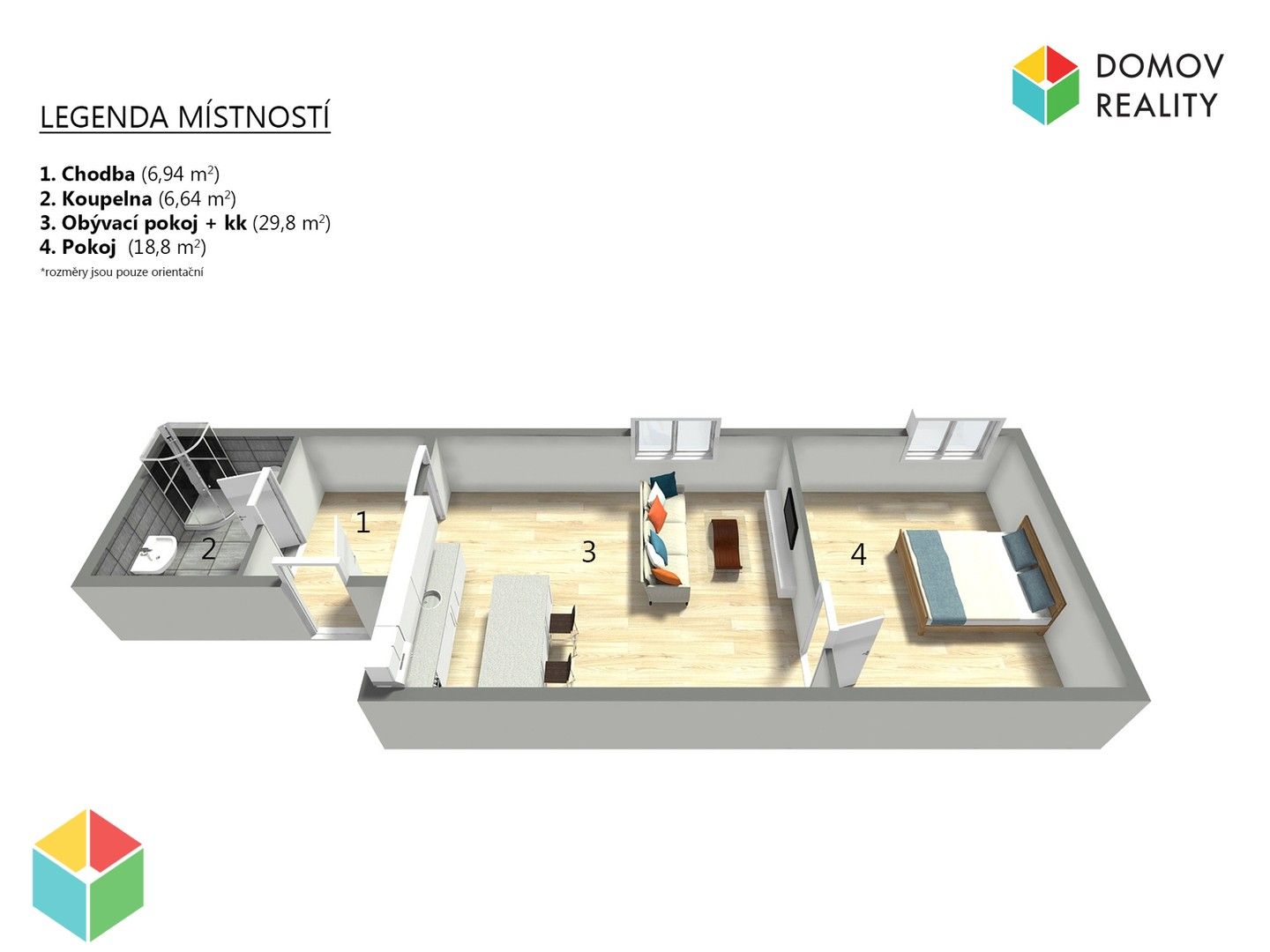 Byt 2+kk · 64 m² · Obecní, Chyňava - 4