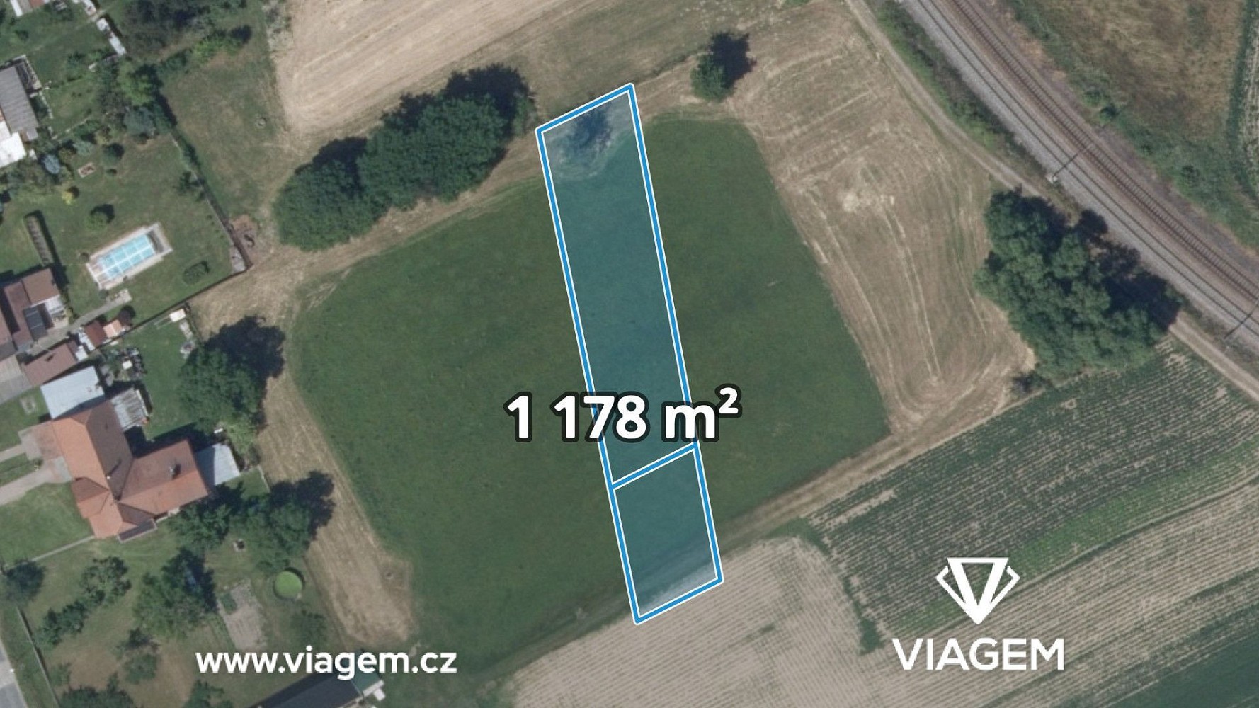 Zemědělský pozemek, 1 178 m²