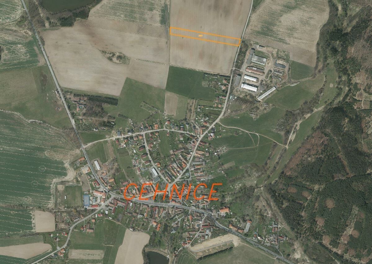 Prodej komerční pozemek - Cehnice, 9 229 m² - 5