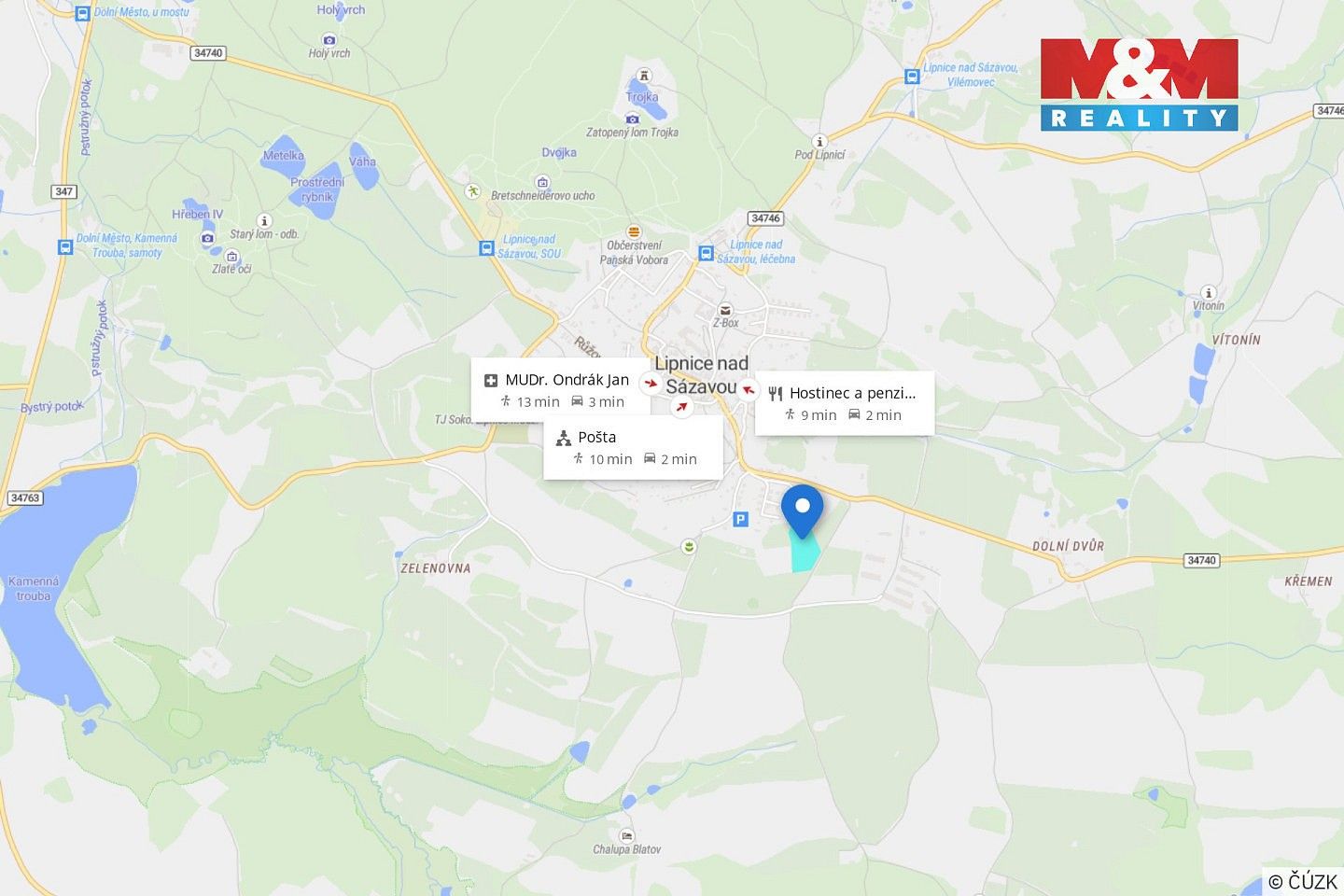 Pozemek pro bydlení · Lipnice nad Sázavou, okres Havlíčkův Brod - 4