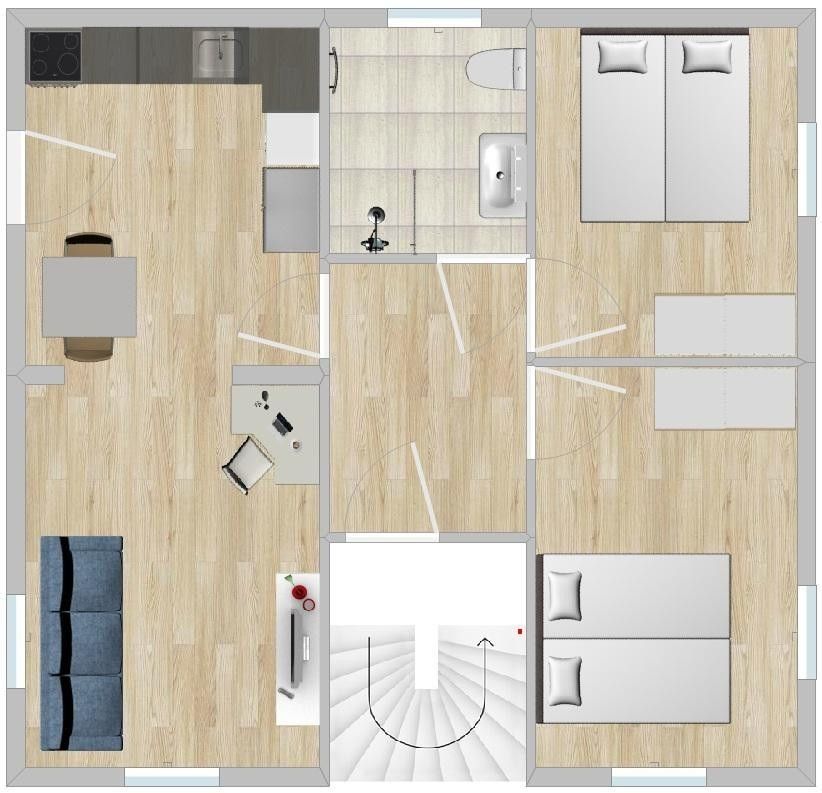 3+1, Nürnberger Straße 18, , Bavorsko, 66 m² - 1