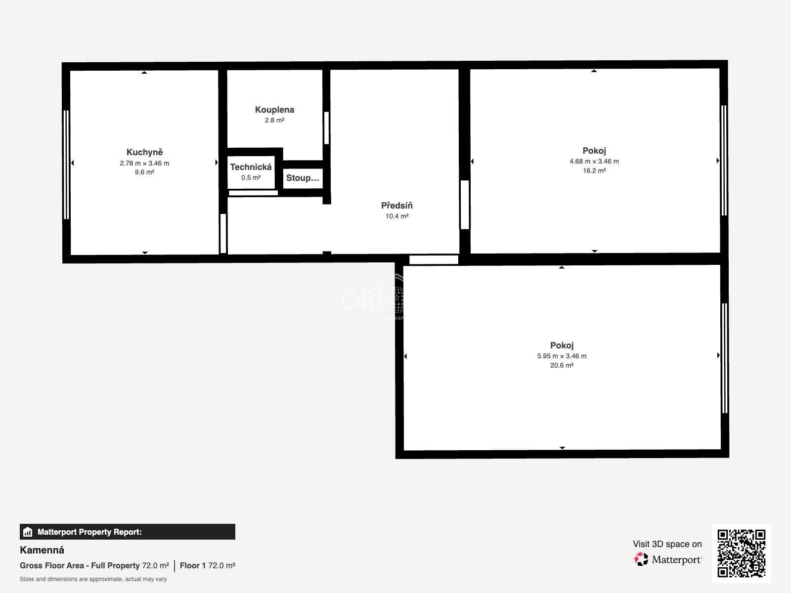 Byt 2+1 · 59 m² · Kamenná, Chomutov - 4