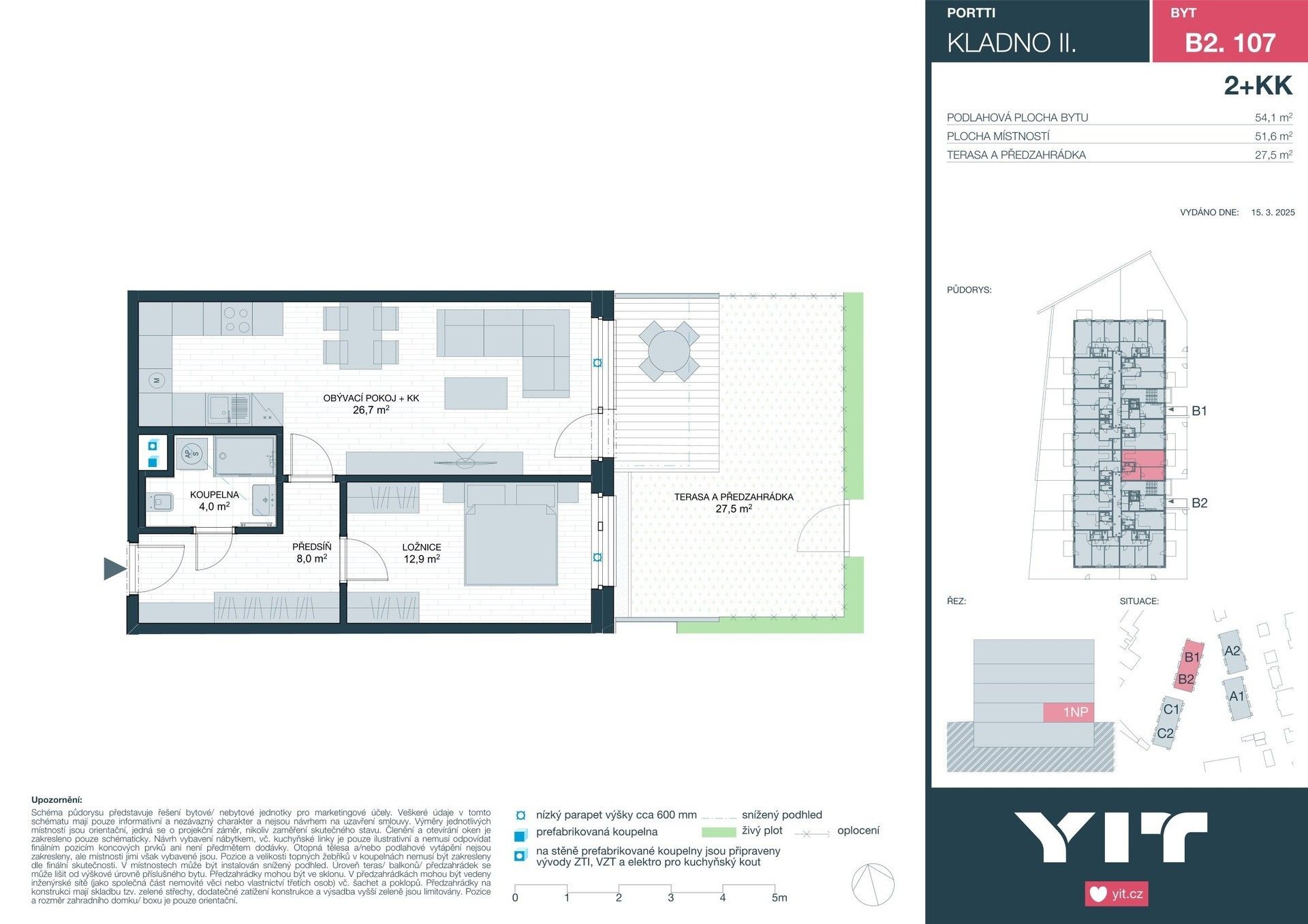 Prodej byt 2+kk - Ke stadionu, Kladno, 52 m²