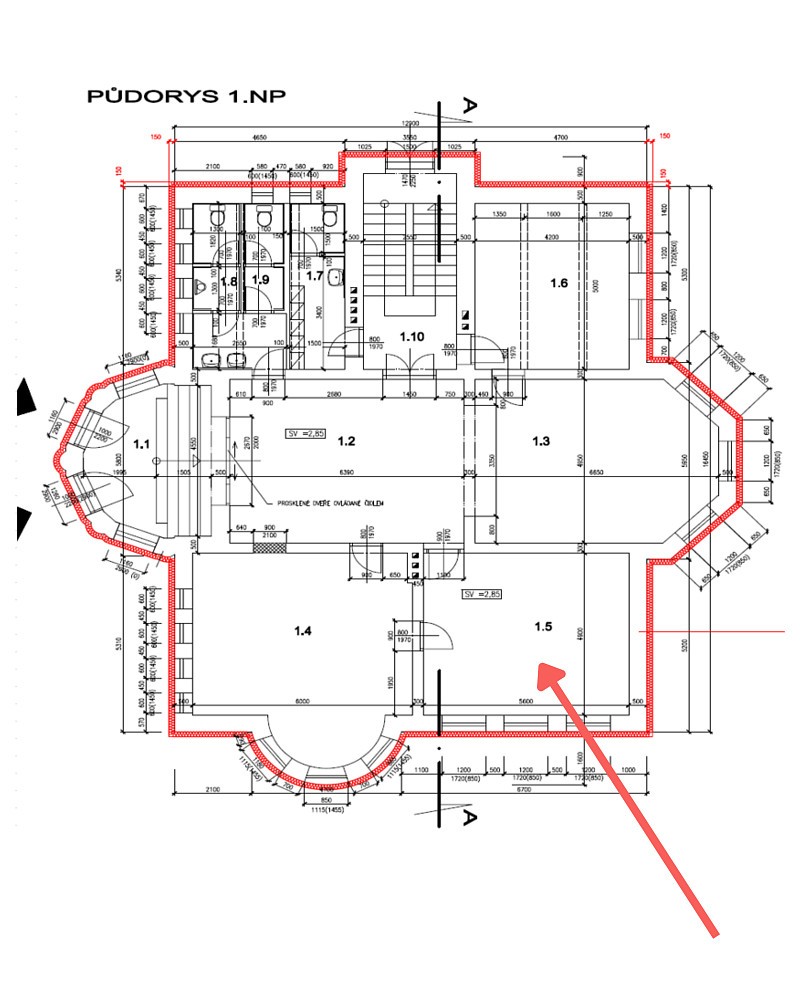 Pronájem kancelář - Pod Lipami, Bruntál, 27,4 m² - 5