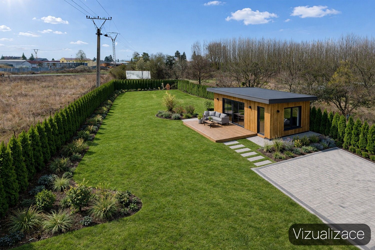 Zahrada, 1 124 m²