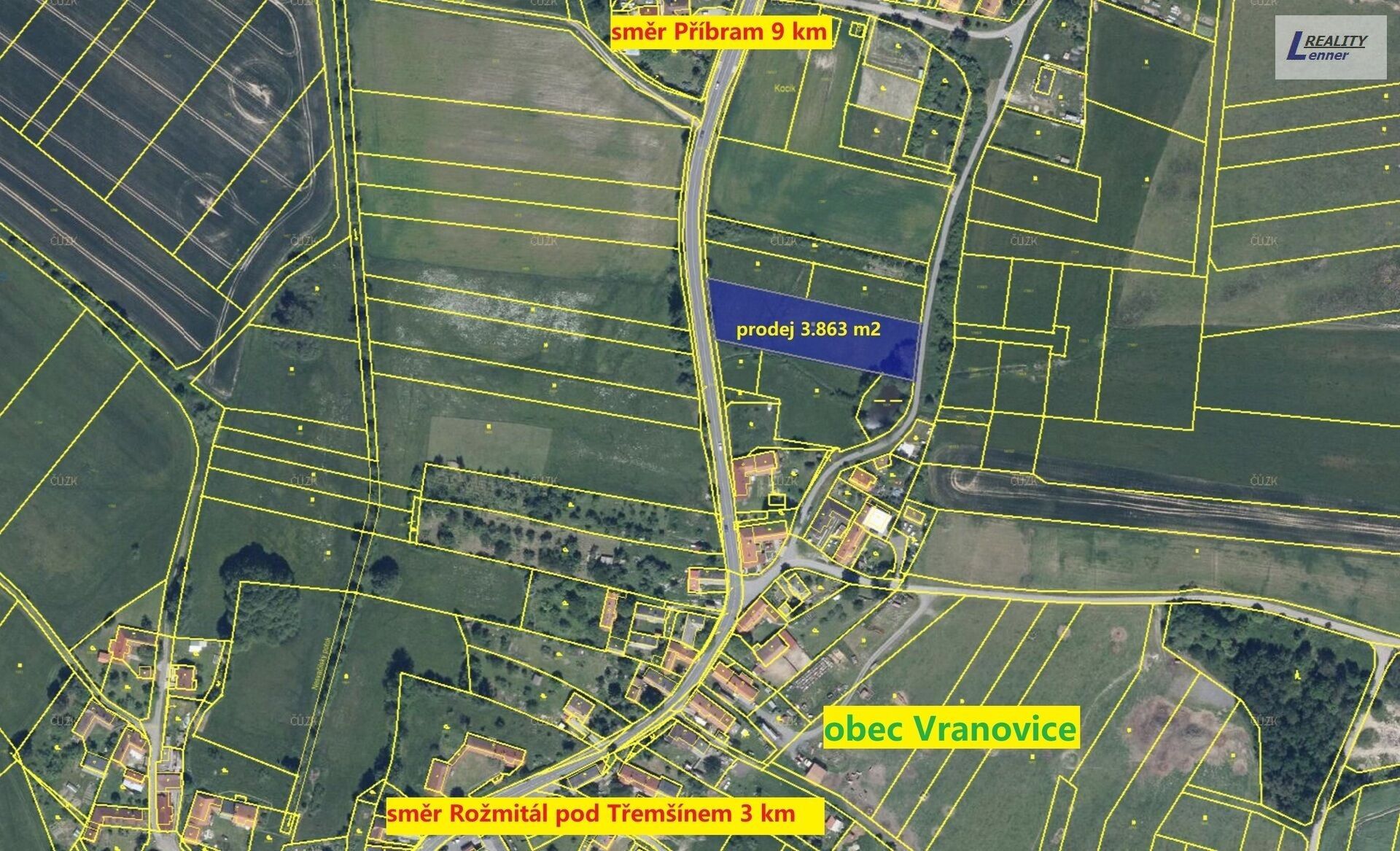 Prodej pozemek pro bydlení - Vranovice, 3 m²