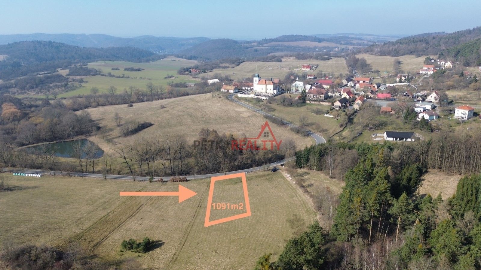 Pozemky pro bydlení, Vysoký Újezd, 1 091 m²