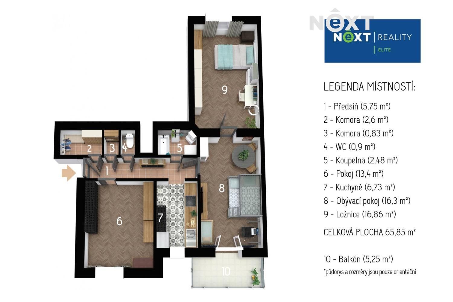 Prodej byt 3+1 - Slepá, Brno, 75 m²