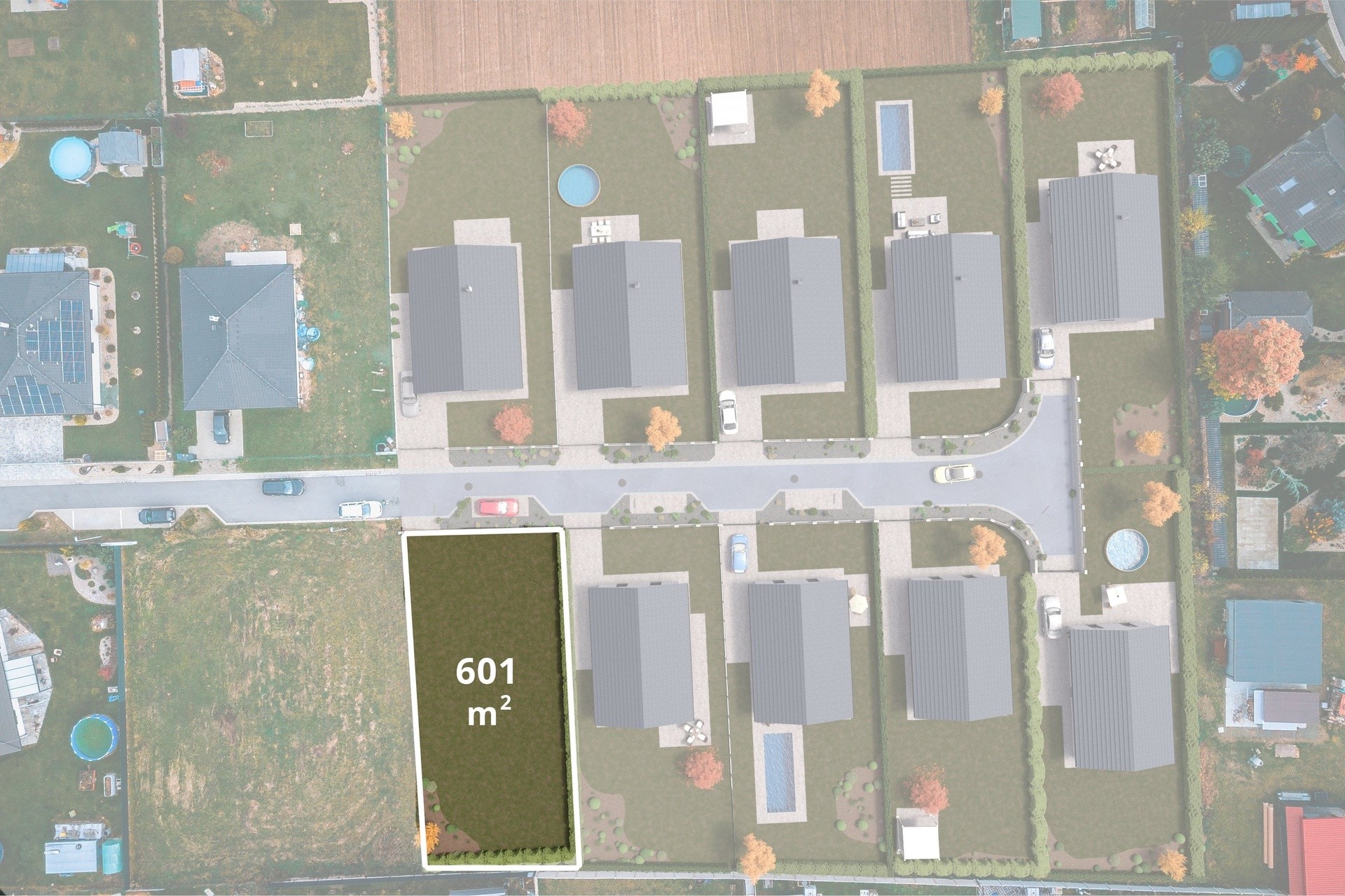 Pozemek pro bydlení, 601 m²