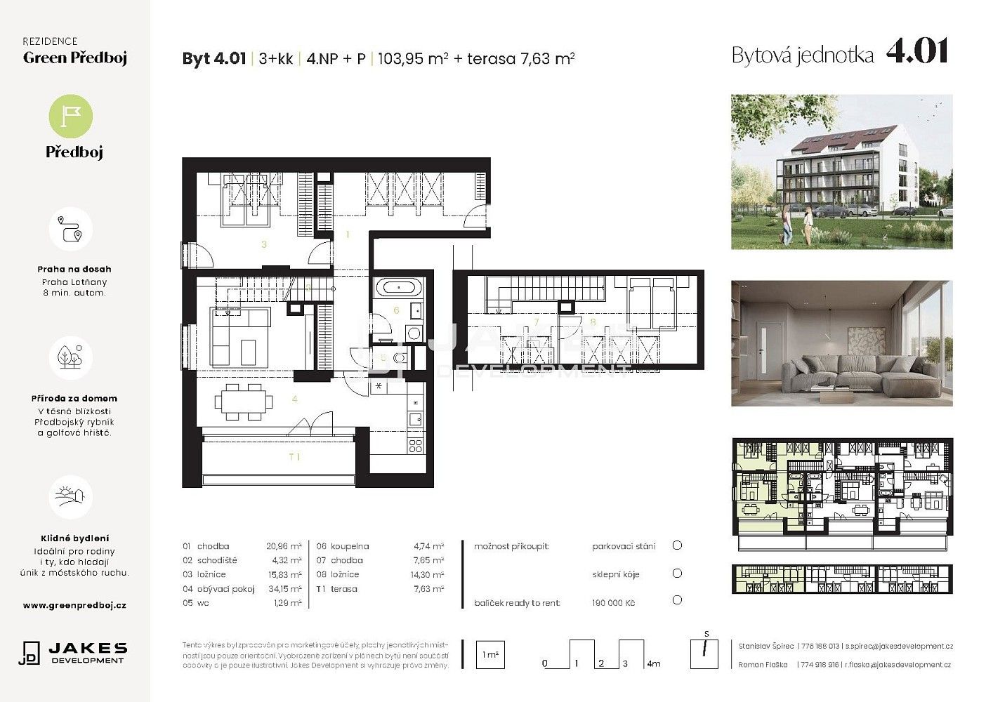3+kk, Předboj, okres Praha-východ, Středočeský kraj, 104 m² - 2