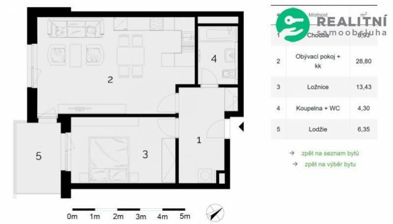 Pronájem byt 2+1 - Loudova, Olomouc, 61 m²