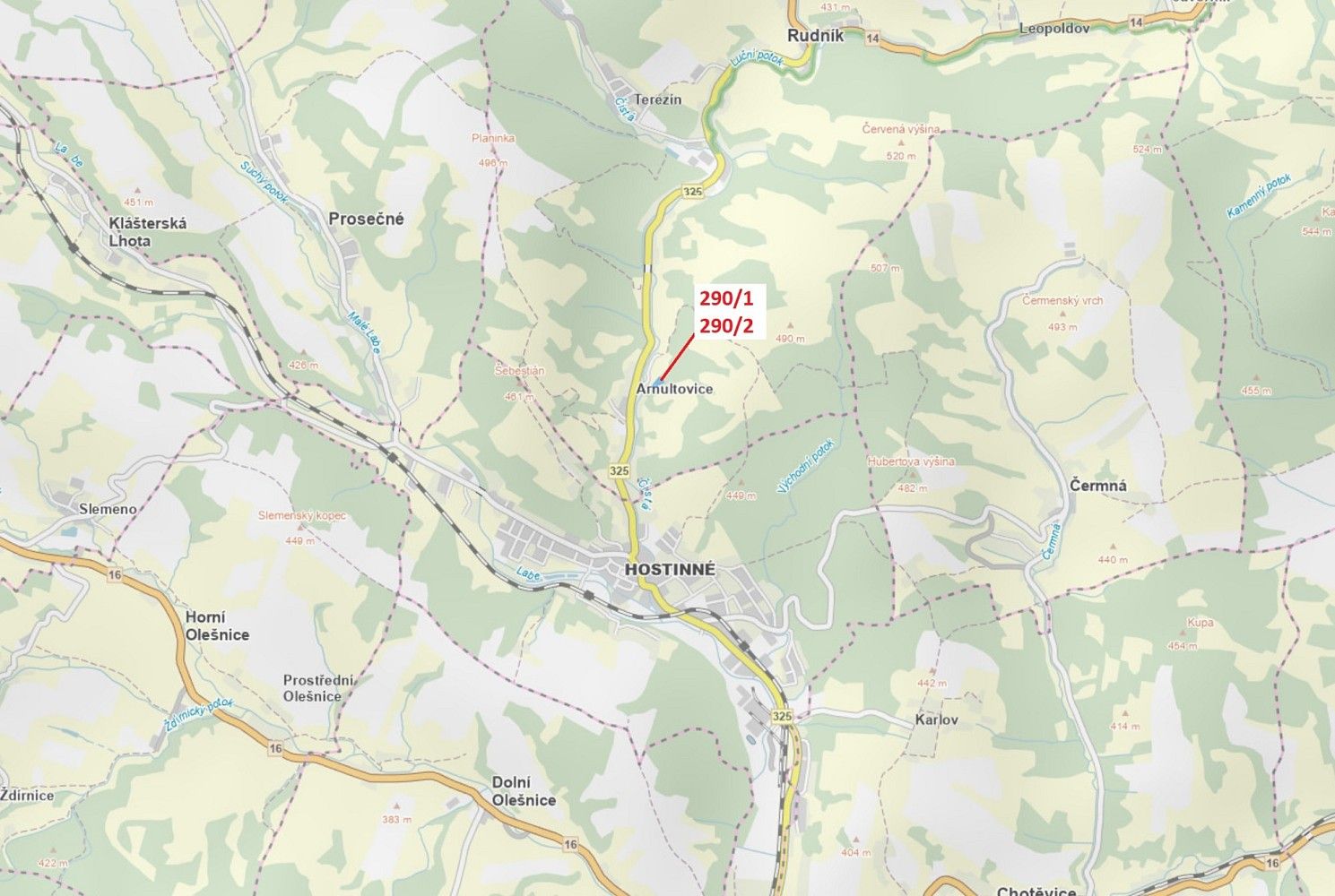 Lesy, Hostinné, okres Trutnov, Královéhradecký kraj - 1