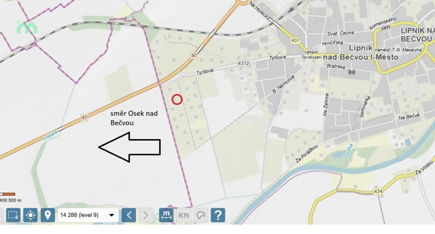 Prodej zahrada - Lipník nad Bečvou, 487 m² - 2