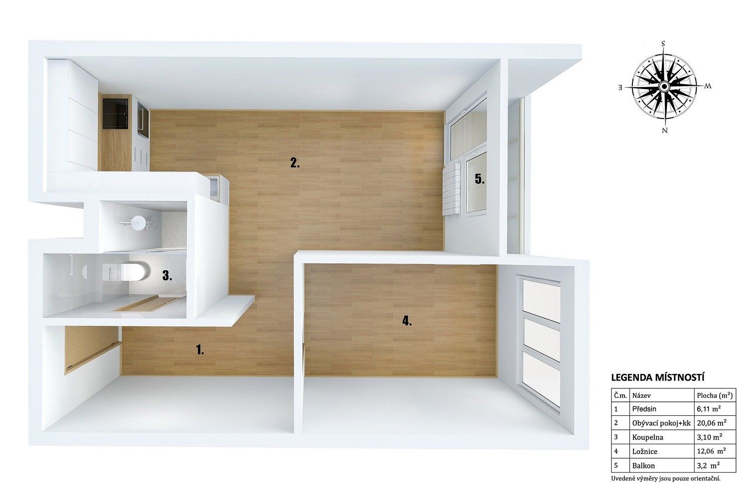 Prodej byt 2+kk - Praha - Chodov, okres Praha 11, Hlavní město Praha, 47 m² - 5