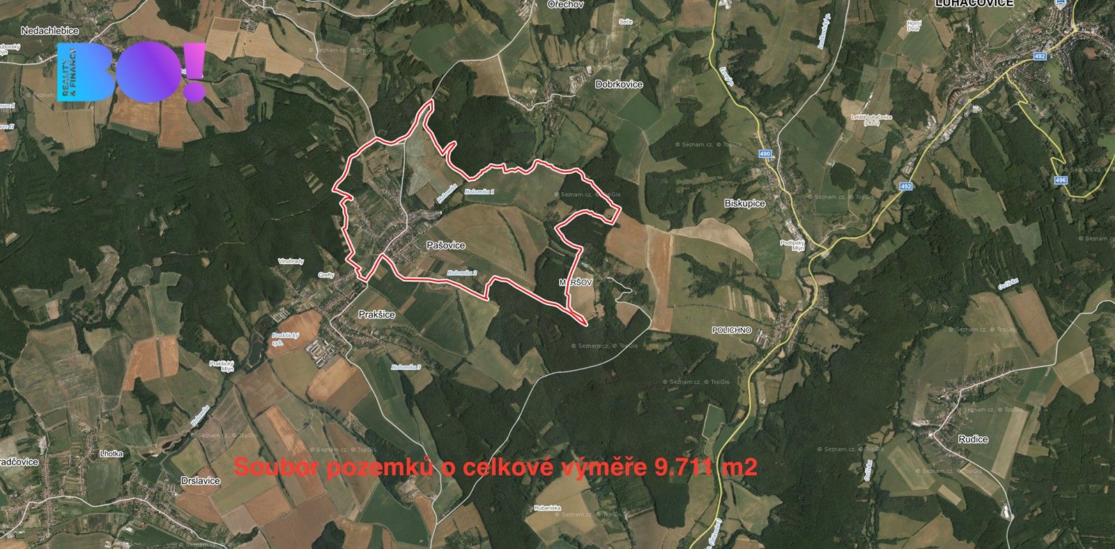 Prodej zemědělský pozemek - Pašovice, 9 m²