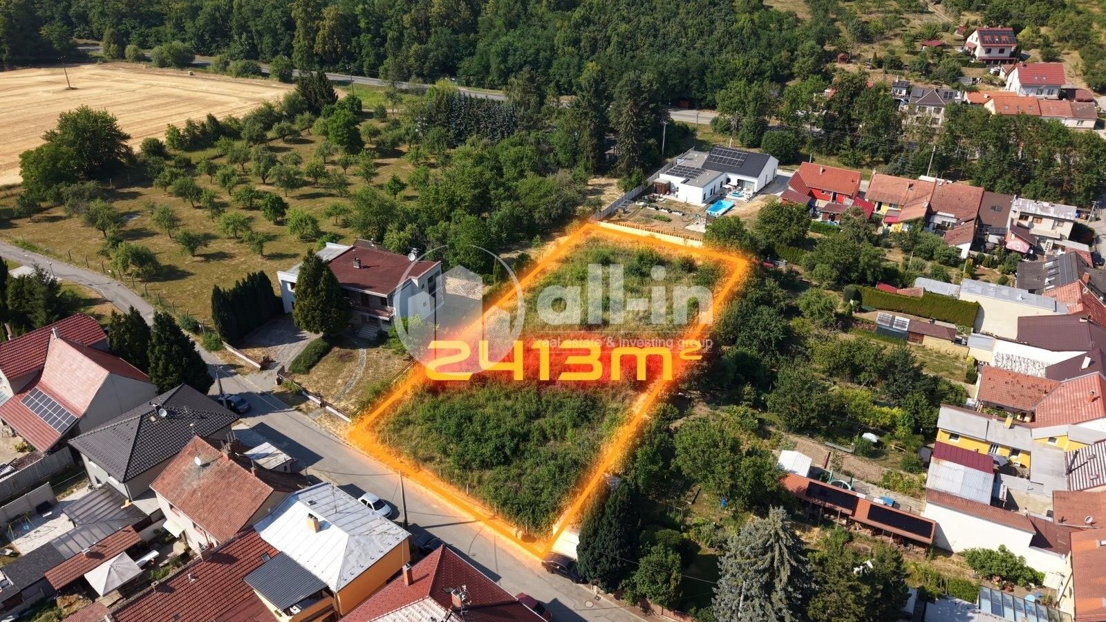 Pozemky pro bydlení, Drnovice, 2 413 m² - 1