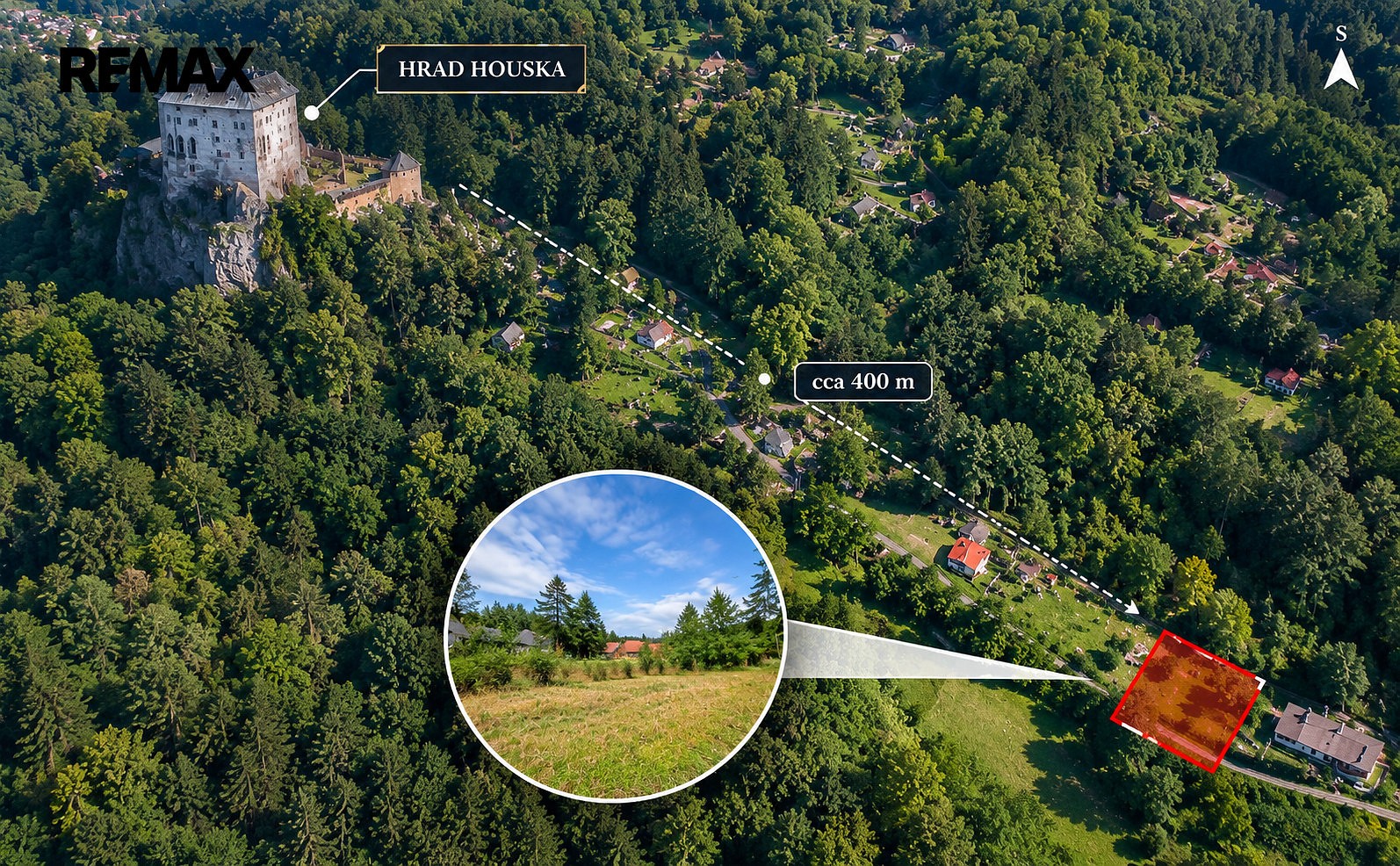 Prodej pozemek pro bydlení - Blatce - Houska, okres Česká Lípa - 5