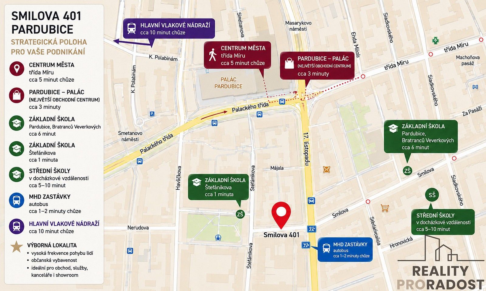 Obchodní prostory, Pardubice - Zelené Předměstí, Pardubický kraj, 230 m² - 2