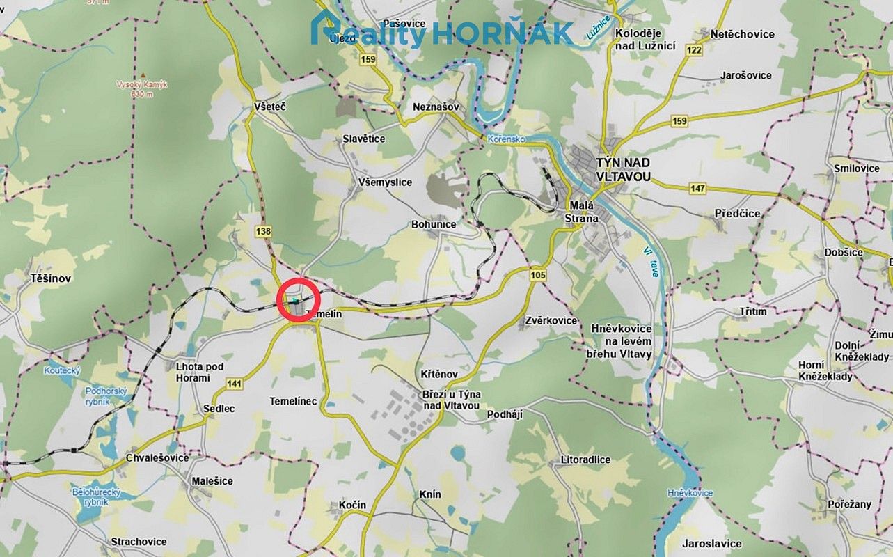 Prodej pozemek pro bydlení - Temelín, okres České Budějovice, Jihočeský kraj - 5