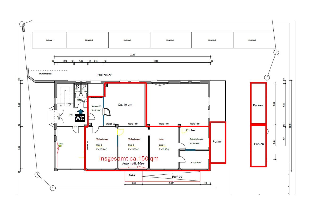 Kanceláře, Esslingerstr. 51, , Bádensko-Württembersko, 150 m² - 2