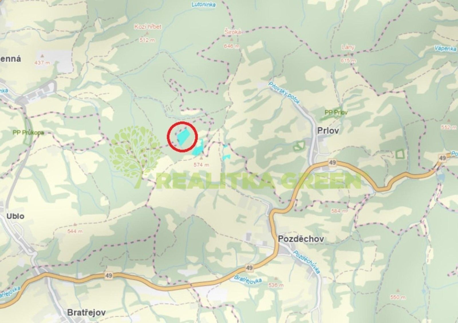 Les · 22 655 m² · Pozděchov - 3