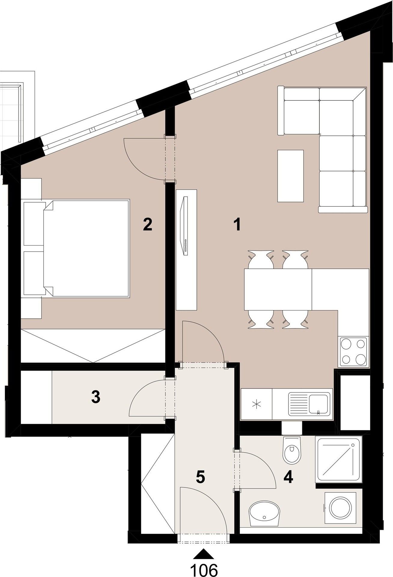 Prodej byt 2+kk - Poděbradská, Praha, 47 m²