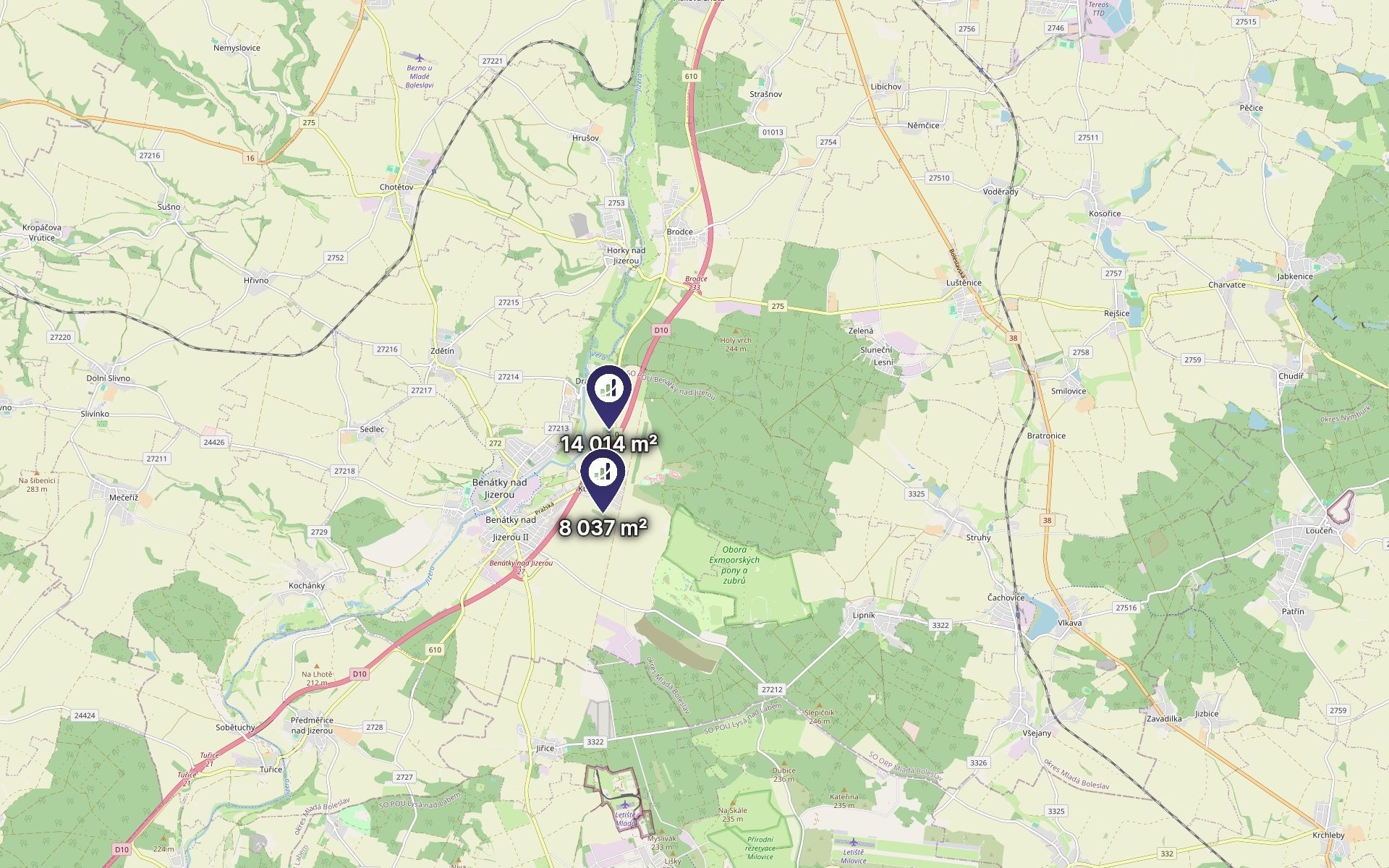 Zemědělský pozemek · 22 051 m² · Benátky nad Jizerou - 3