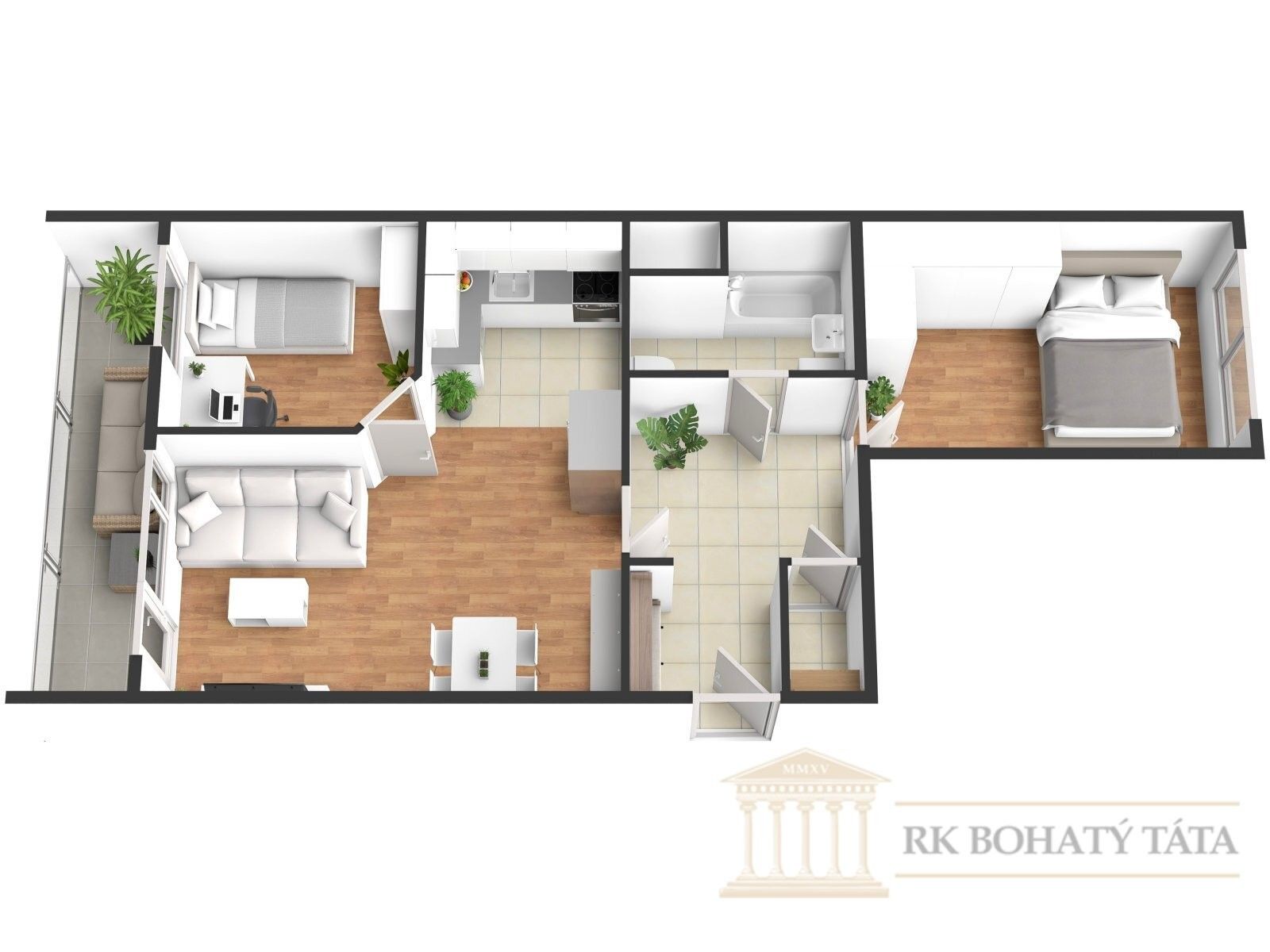 Byt 3+kk · 70 m² · Jeseniova, Praha - 4