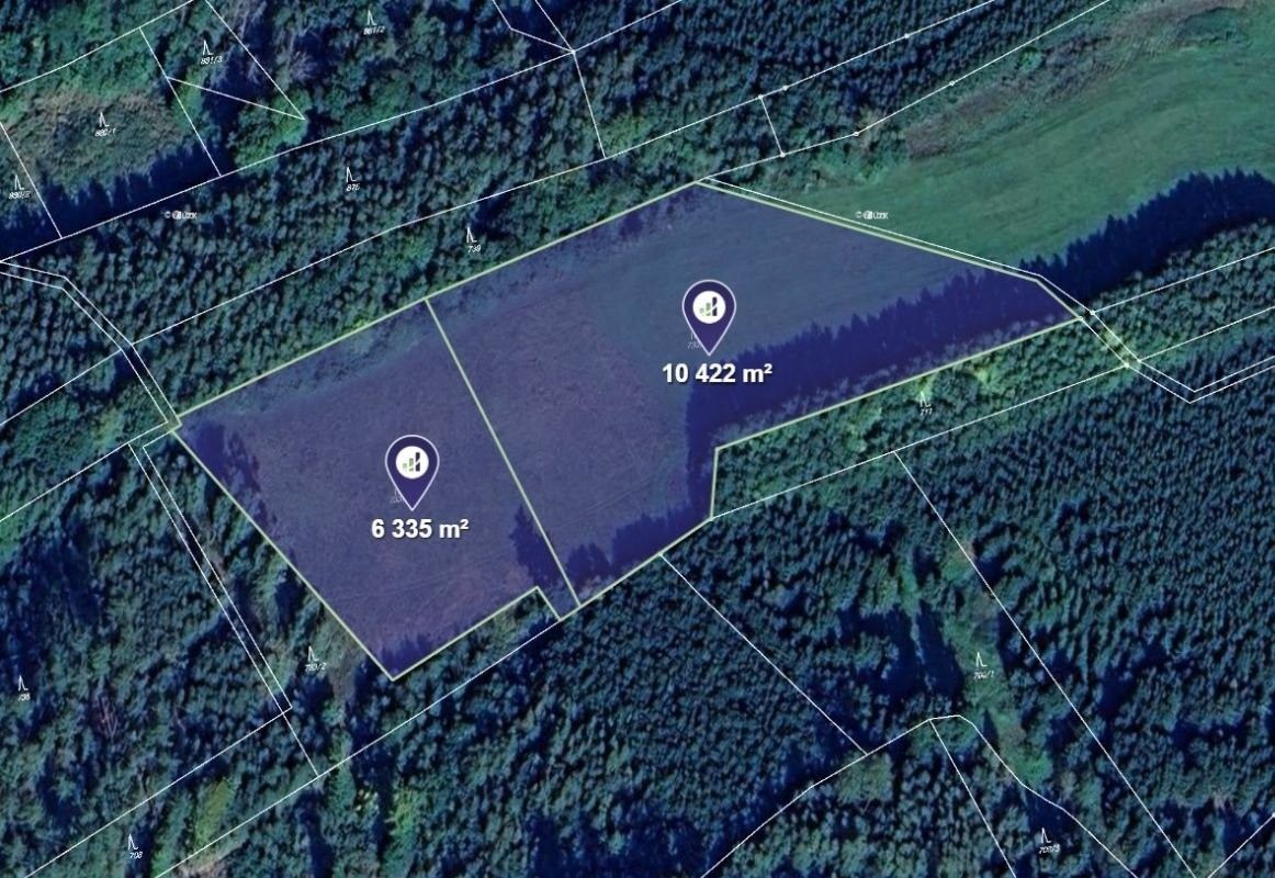 Louky, Velký Vřešťov, 16 757 m²
