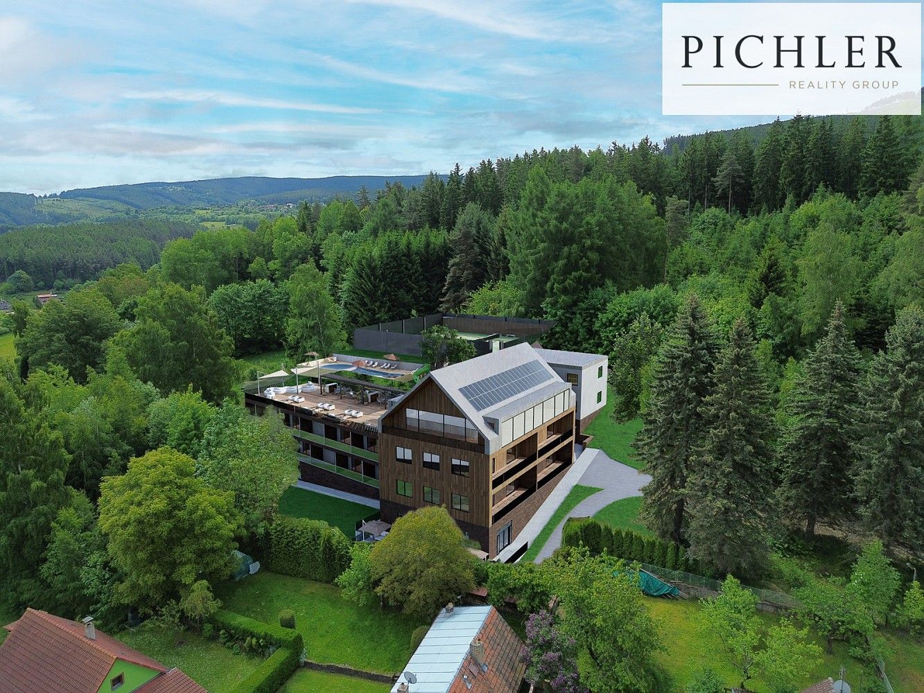 Ubytovací zařízení, Nezdice na Šumavě, okres Klatovy, Plzeňský kraj, 11 628 m² - 2
