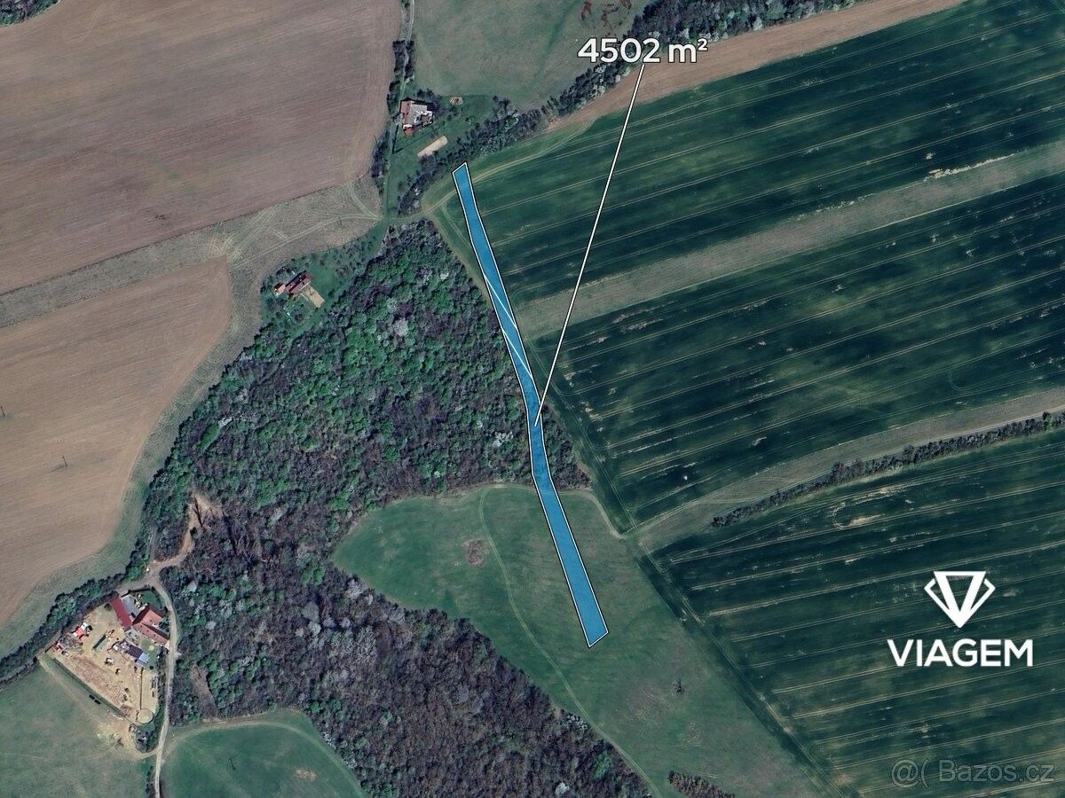 Stavební pozemek, Boršice – pohled 2