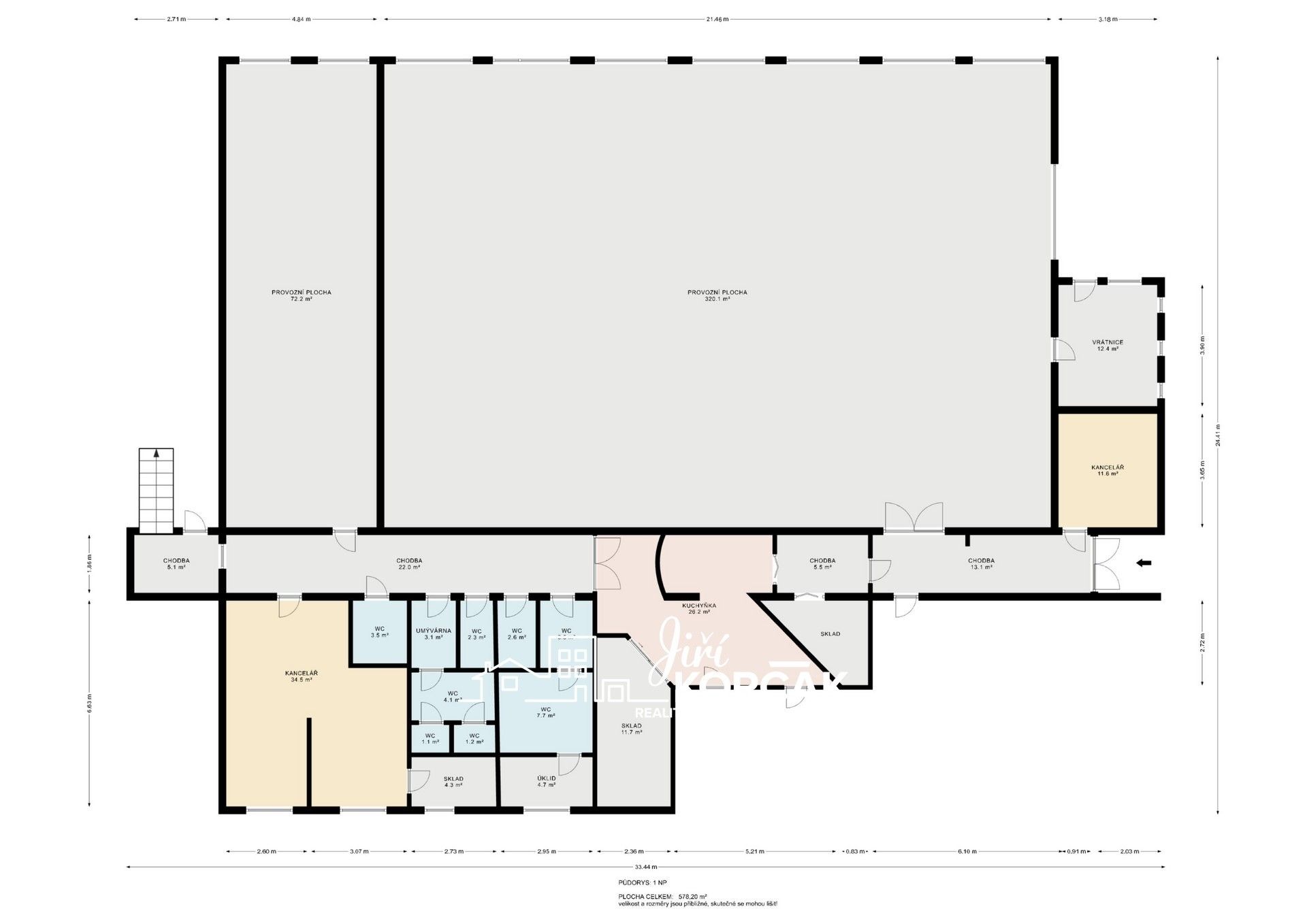 Pronájem sklad - Sušilova, Blansko, 578 m²