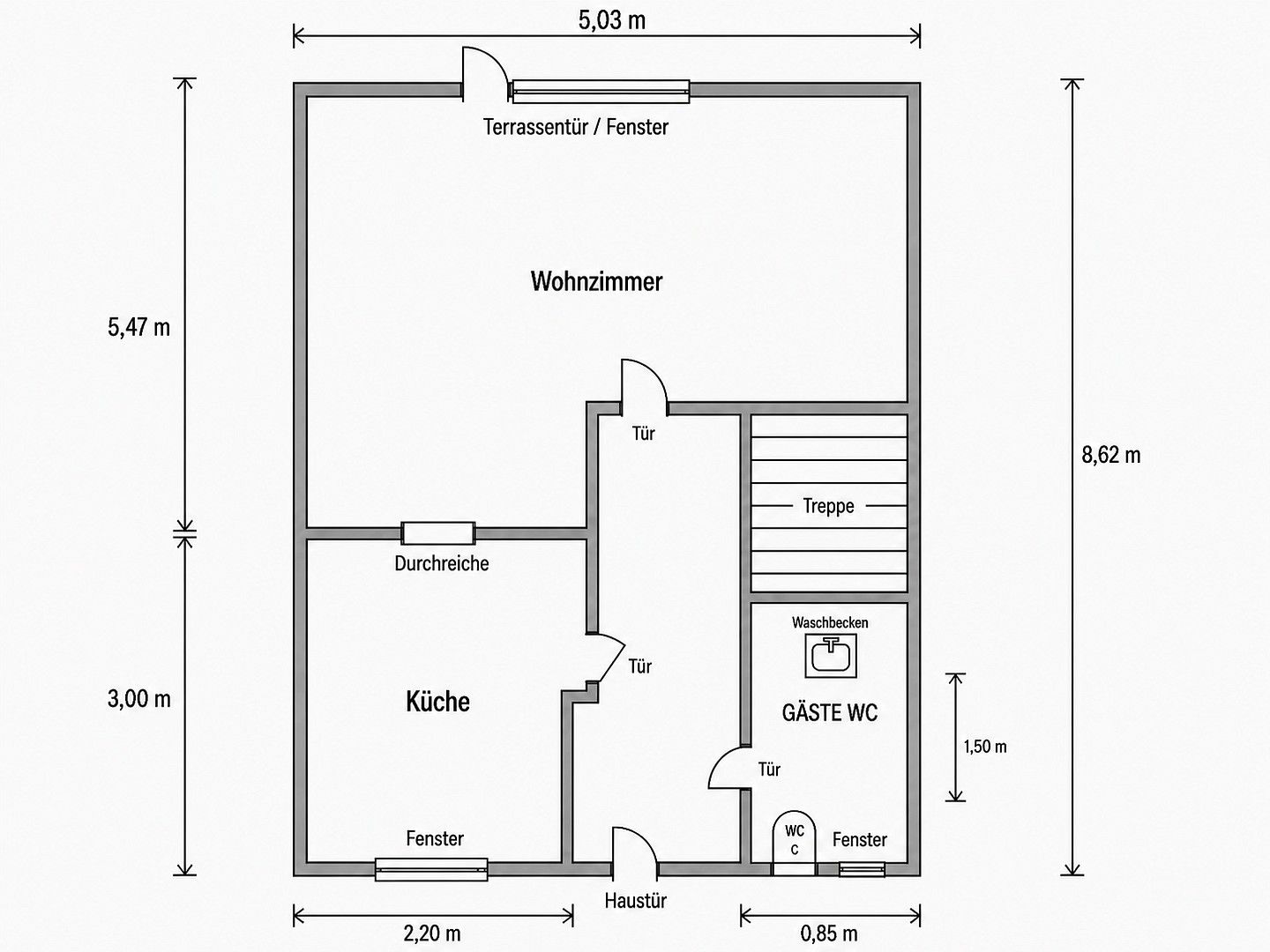 Rodinné domy, , Šlesvicko-Holštýnsko, 90 m² - 1