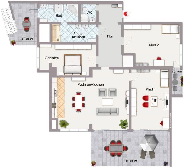 4+1, , Porýní-Falc, 190 m² - 1