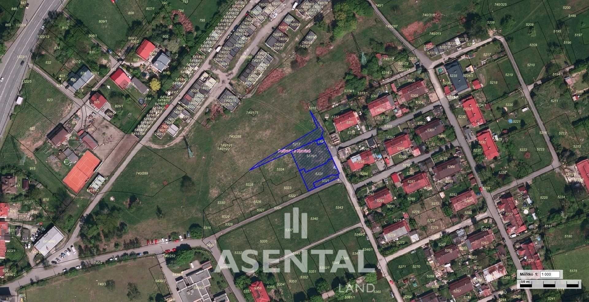 Pozemky pro bydlení, Modrá, Petřvald - 1