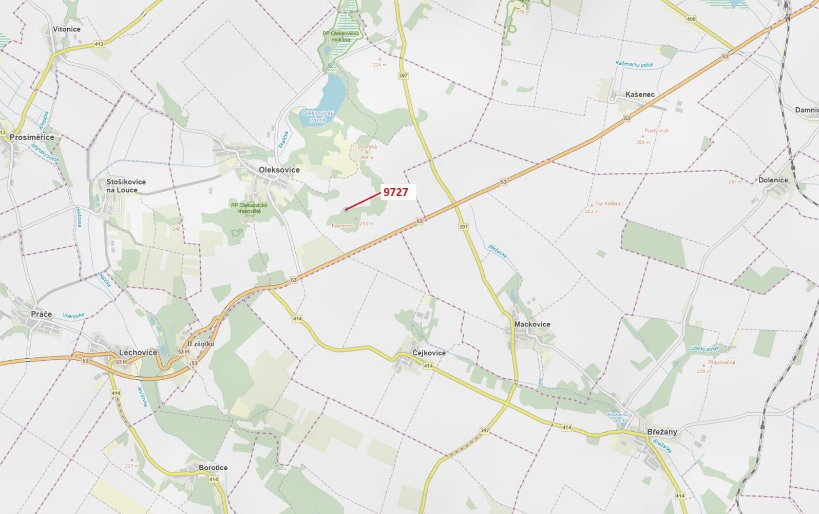 Les, 3 629 m²