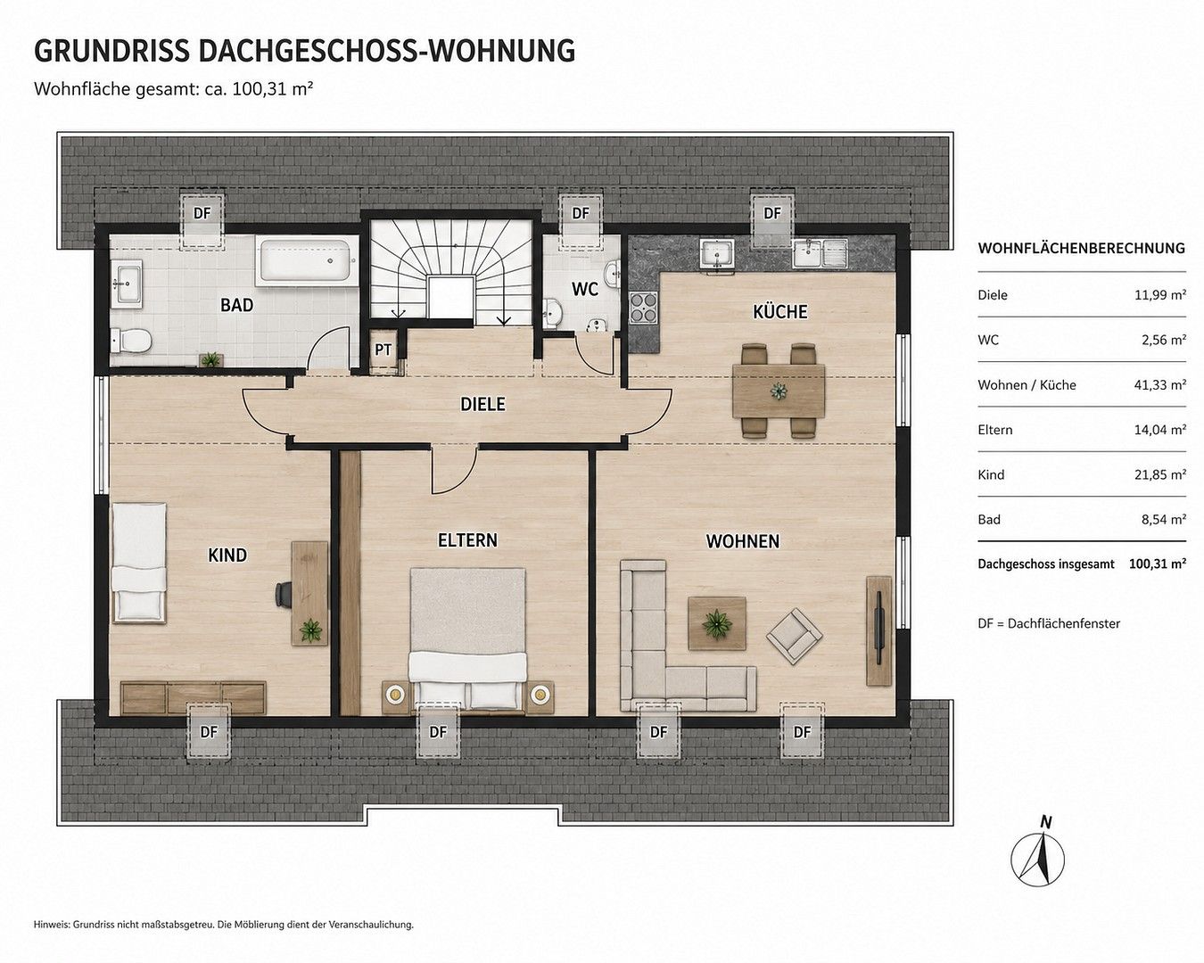 3+1, , Bádensko-Württembersko, 101 m² - 1