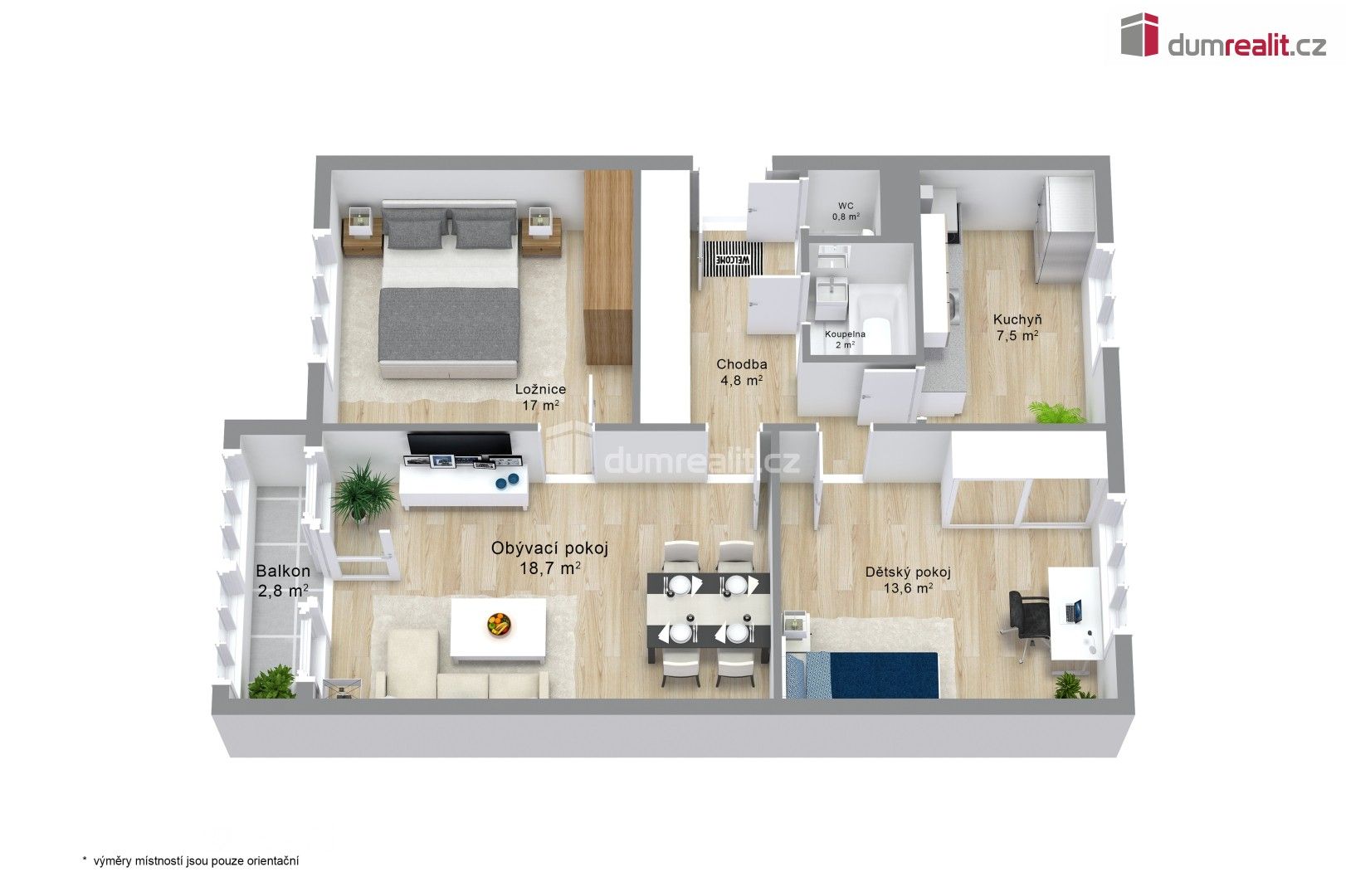 Prodej byt 3+1 - Kollárova, Ostrov, 70 m²