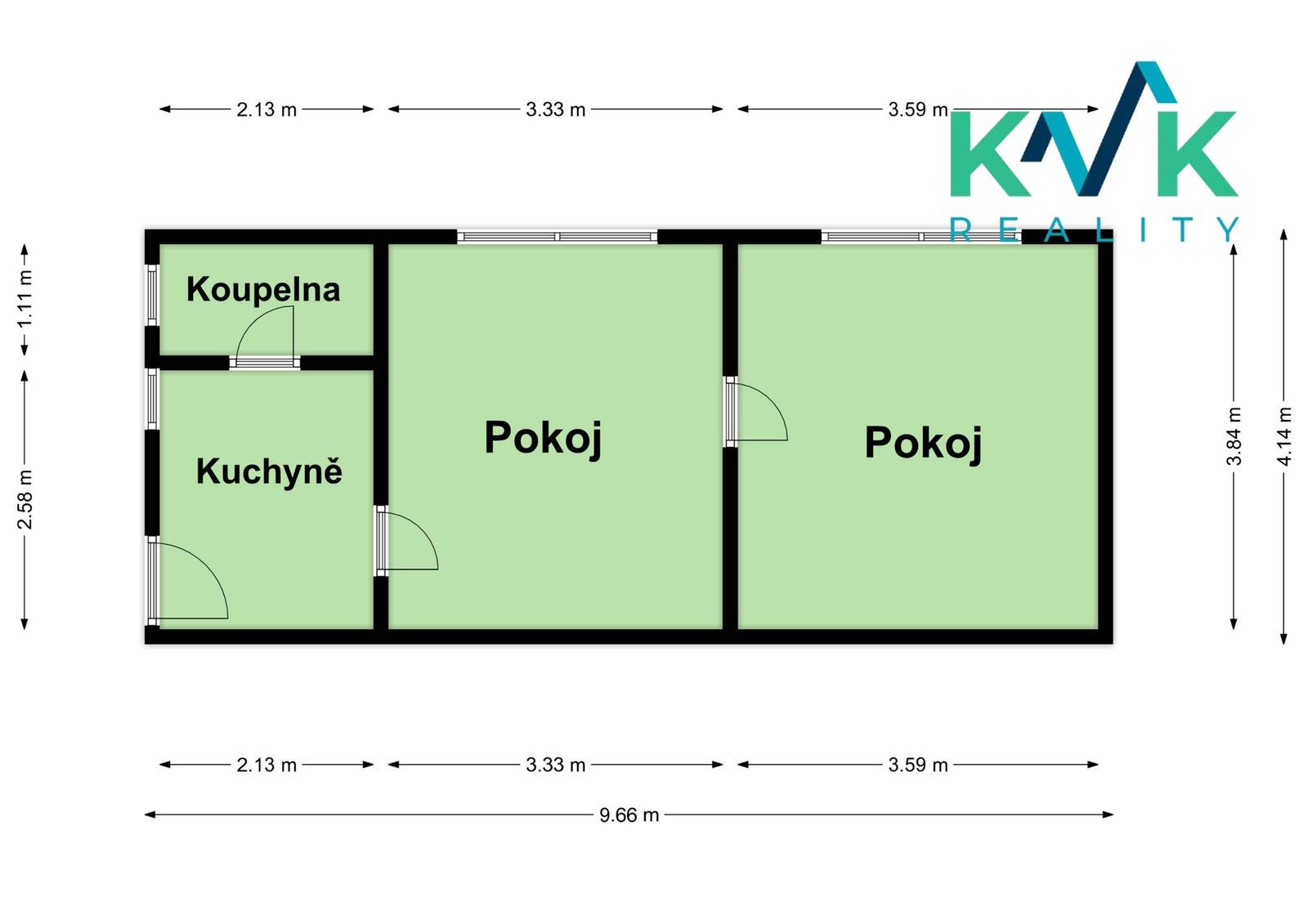 Byt 2+1 · 38 m² · Borová 544, Karlovy Vary Rybáře - 4