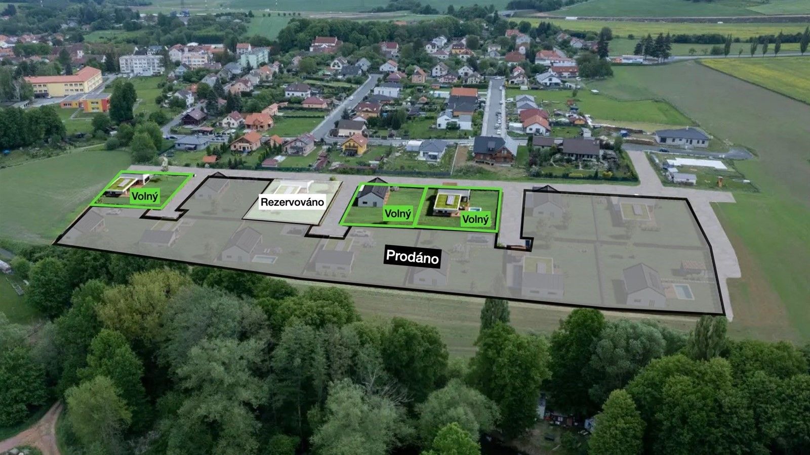 Prodej pozemek pro bydlení - Mirotice