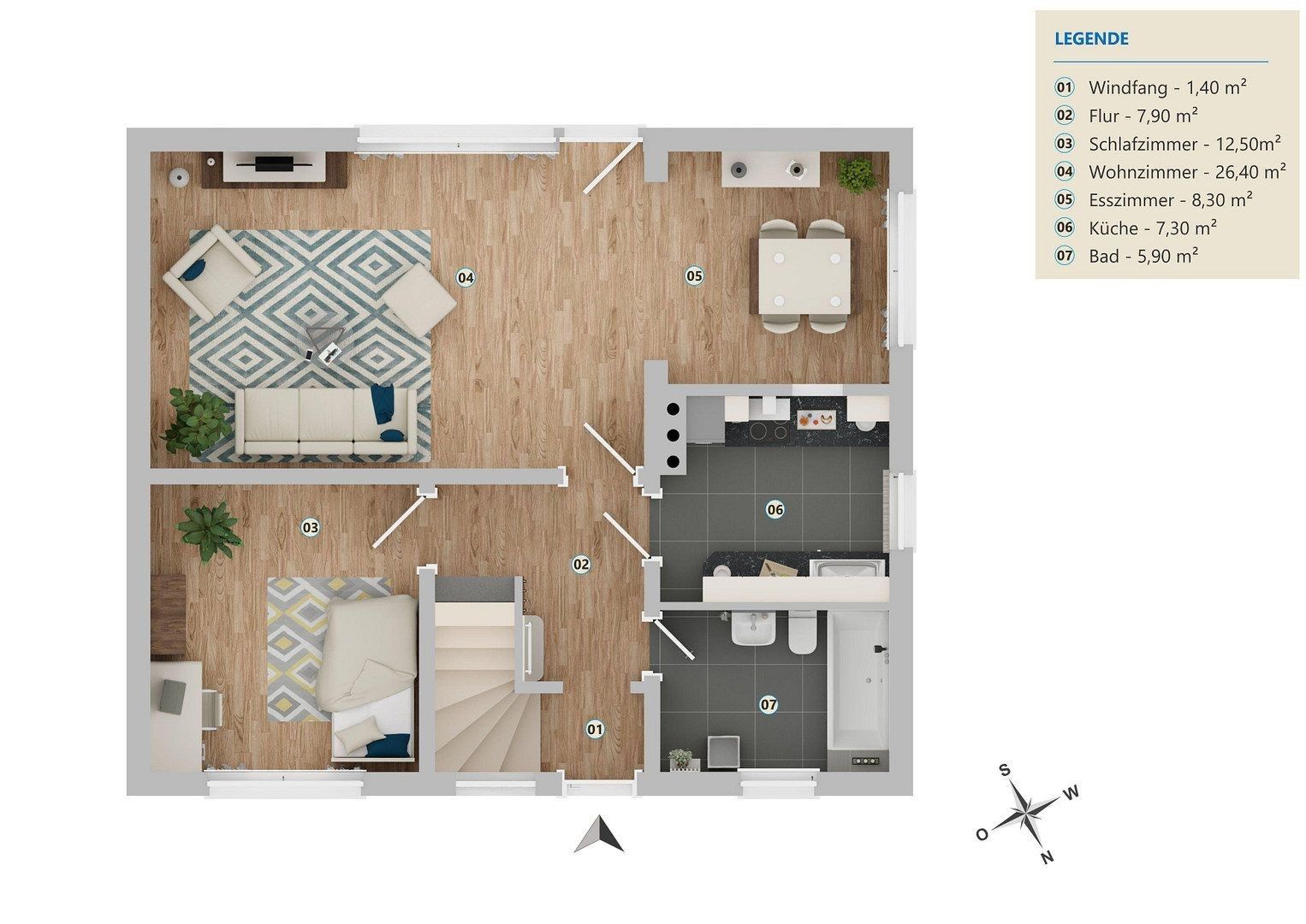 Rodinné domy, , Dolní Sasko, 135 m² - 2