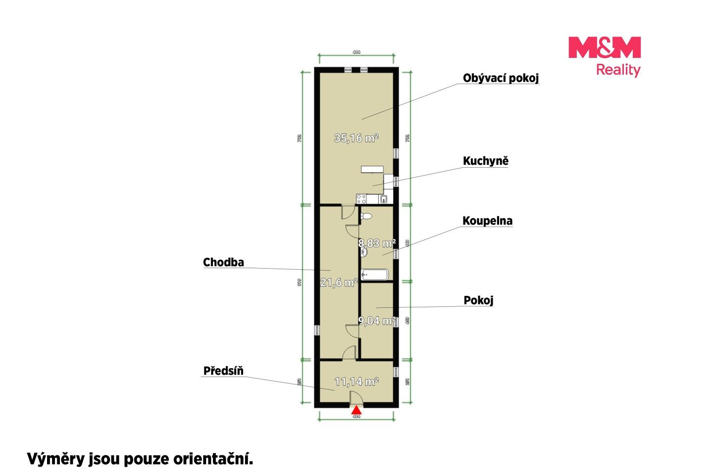 2+kk, Zborovská, Plzeň, 84 m² - 2