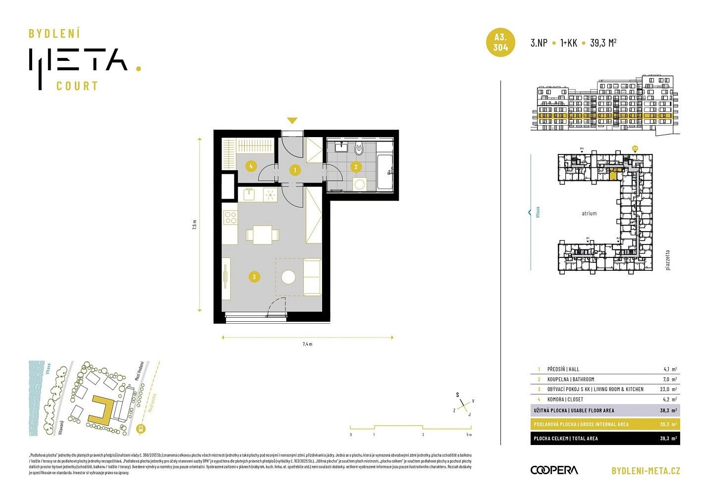 1+kk, Praha - Modřany, okres Praha 12, Hlavní město Praha, 38 m² - 2