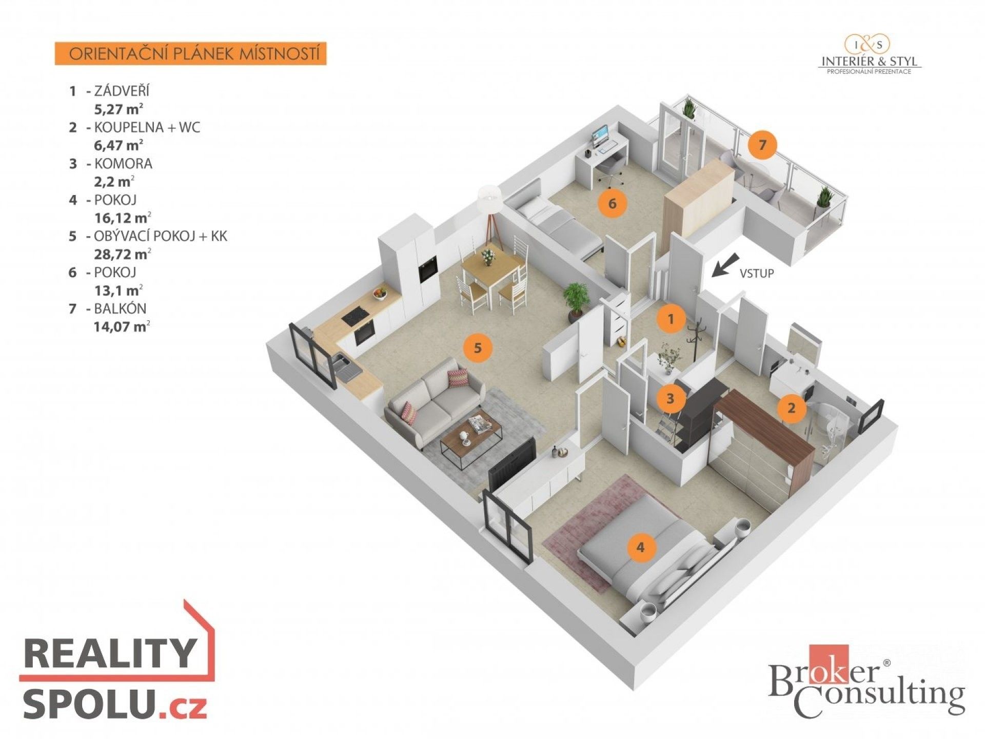 3+kk, K Panelárně 373, Otovice, 85 m²